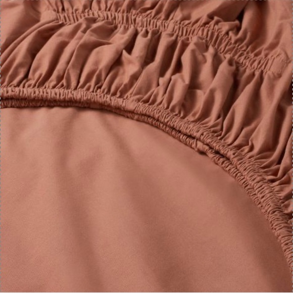 Opalhouse Coral Fringe Cotton Percale Sheet Set - Designed with Jungalow - QUEEN - Picture 3 of 10
